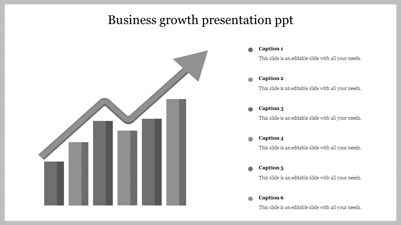Free - Magnificent Business Growth Presentation PPT 6-Node